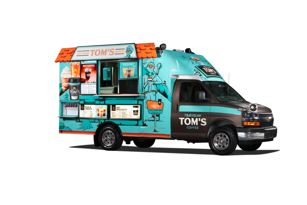 Travelin tom s coffee truck mobile coffee drink cart rental